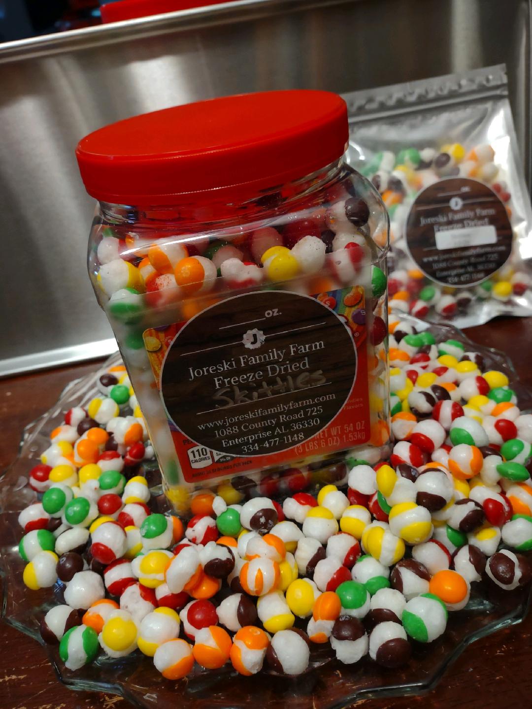 Tub of Skittles or about anything