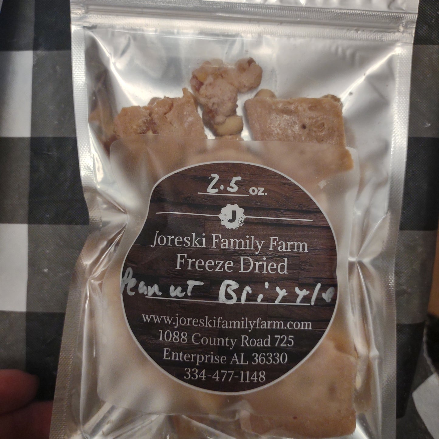 Freeze Dried Peanut Brittle