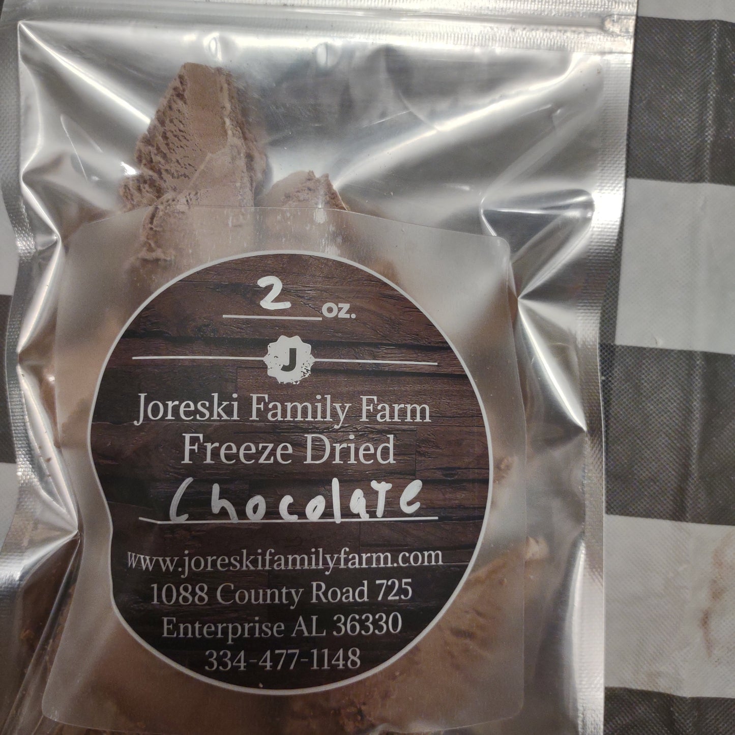 Freeze Dried Chocolate Ice Cream