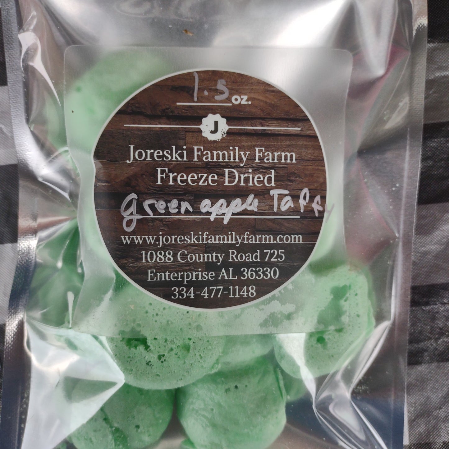 Freeze Dried Green Apple Taffy