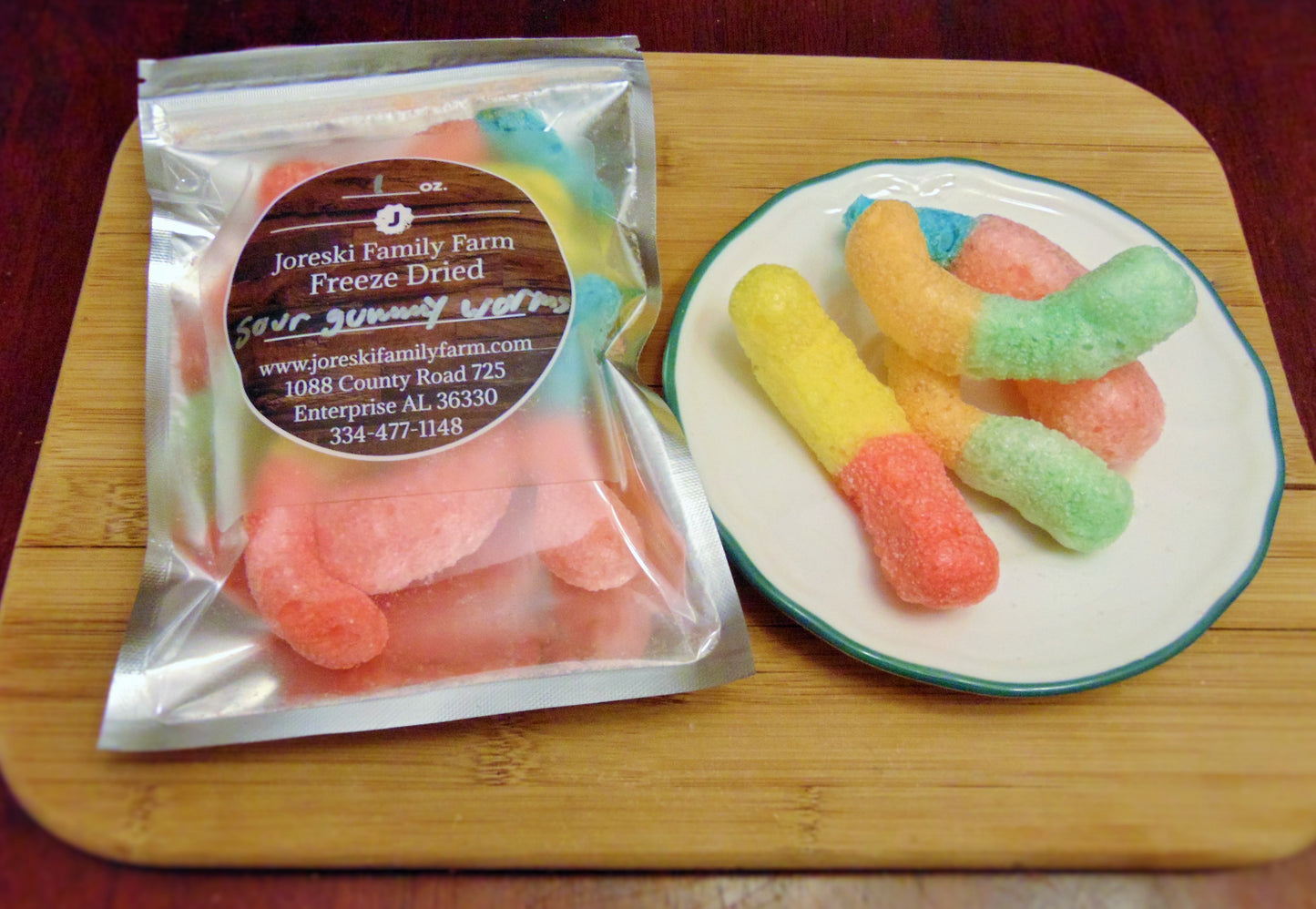 Freeze Dried Sour Gummy Worms