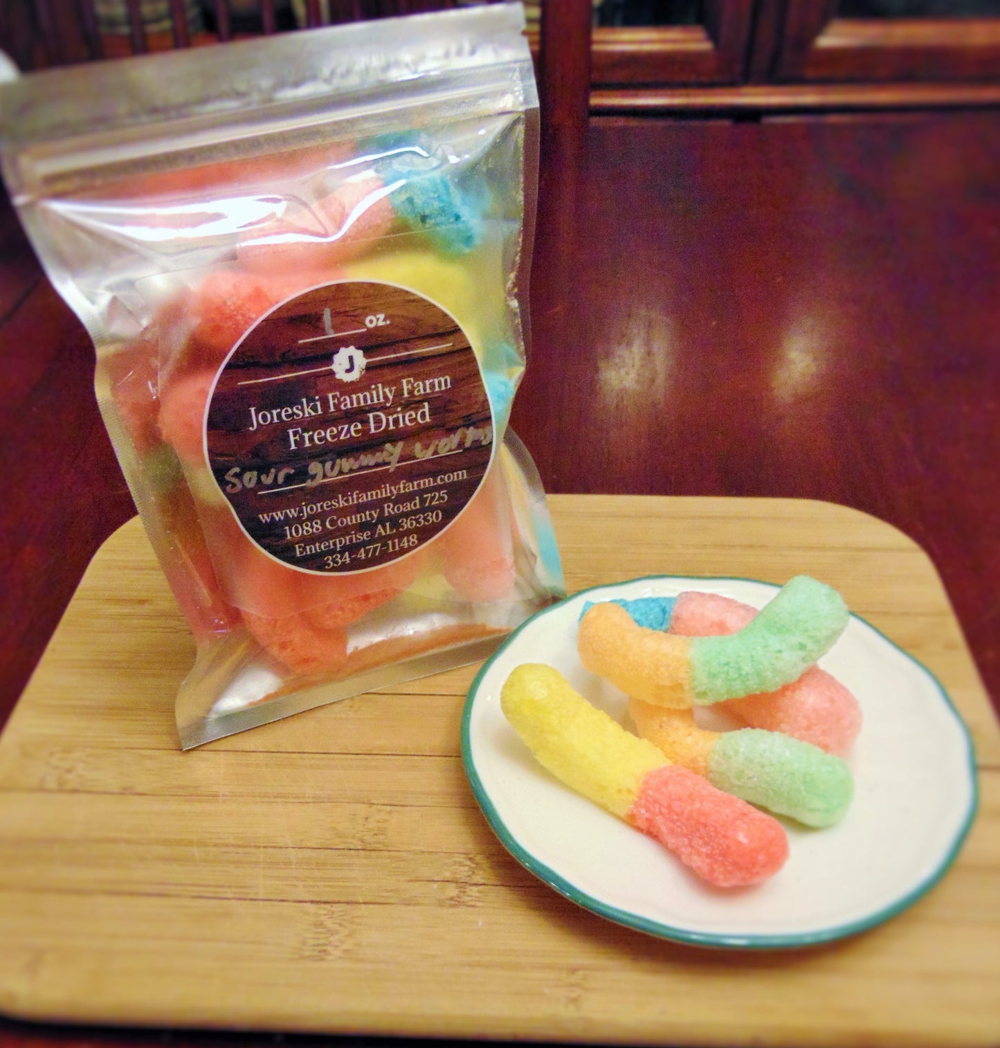 Freeze Dried Sour Gummy Worms