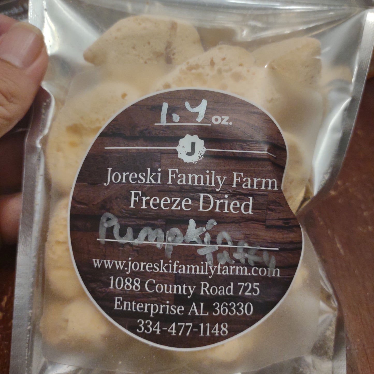 Freeze Dried Pumpkin Taffy