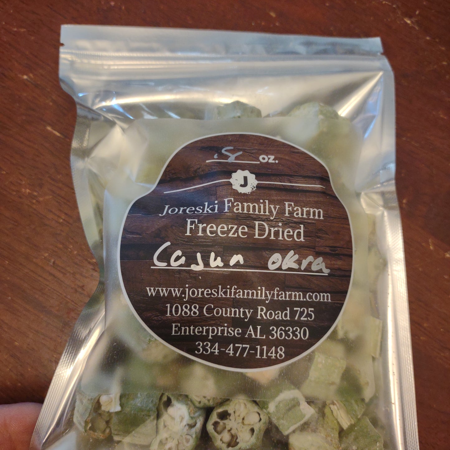 Freeze Dried Cajun Okra