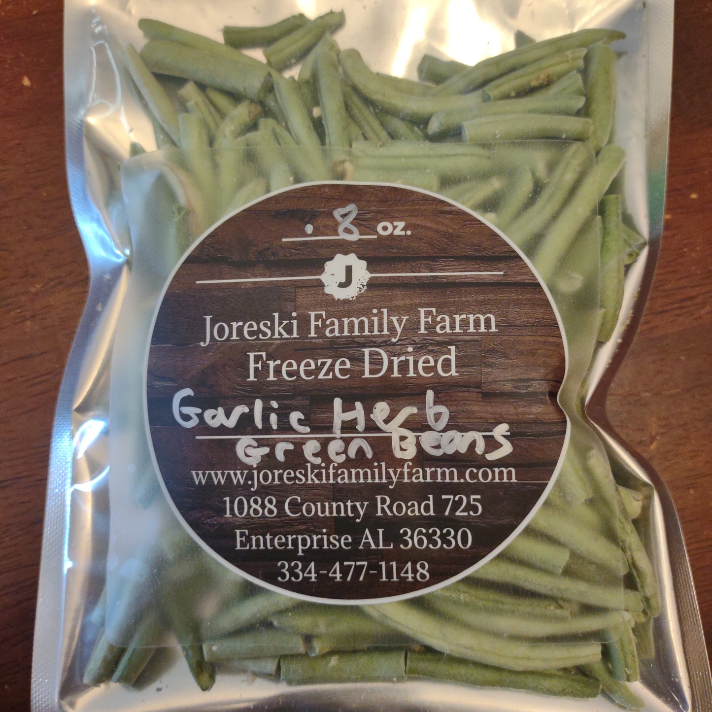 Freeze Dried Garlic Green Beans