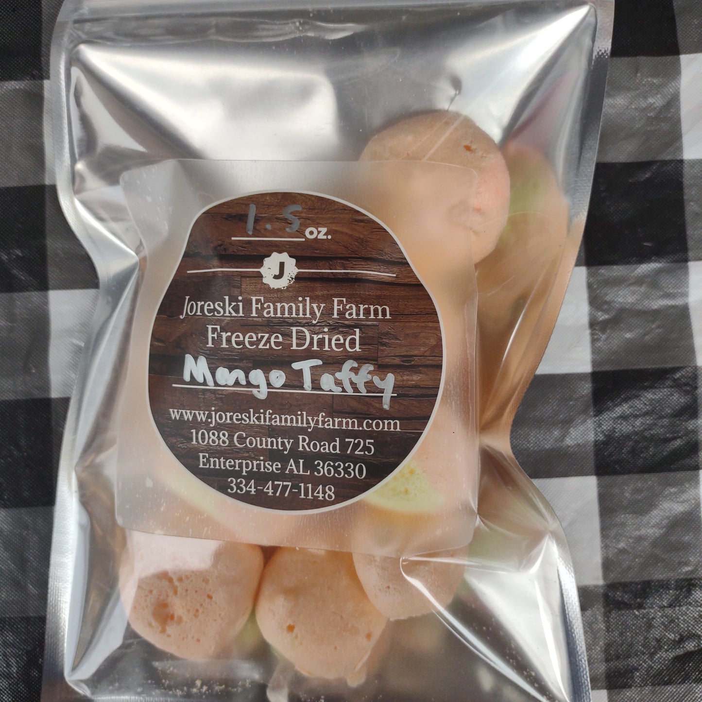 Freeze Dried mango taffy